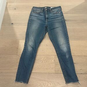 Rag and Bone 29inch waist, high rise, ankle cut, skinny jeans